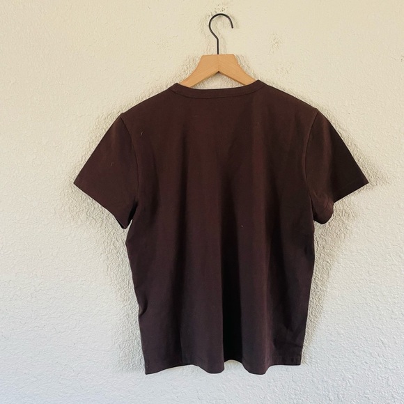 Madewell Cotton Perfect Crewneck Tee NWOT brown - Picture 3 of 11